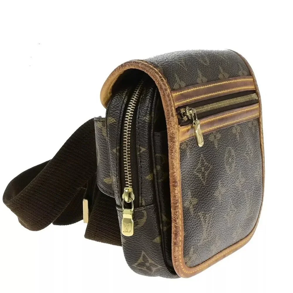 LOUIS VUITTON LV Bumbag Bosphore Body Bag Monogram Leather Brown